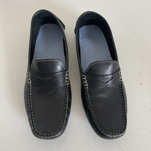 Cole Haan Womens Trillby Driving Penny Loafer Shoes Black Slip On Moc Toe 8AA - Picture 3 of 10